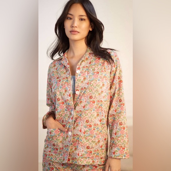 Roller Rabbit Tops - Roller Rabbit Elysian Day Floral Button-Down Loungewear shirt Size S